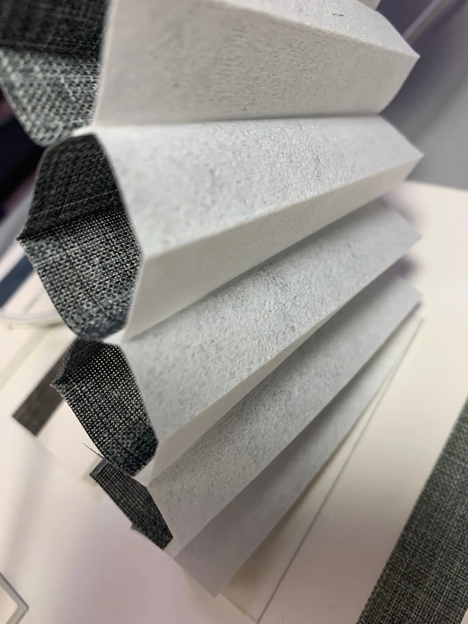 Honeycomb Blinds Textured Linen Fabrics Window Curtain Cellular Shades Pleated