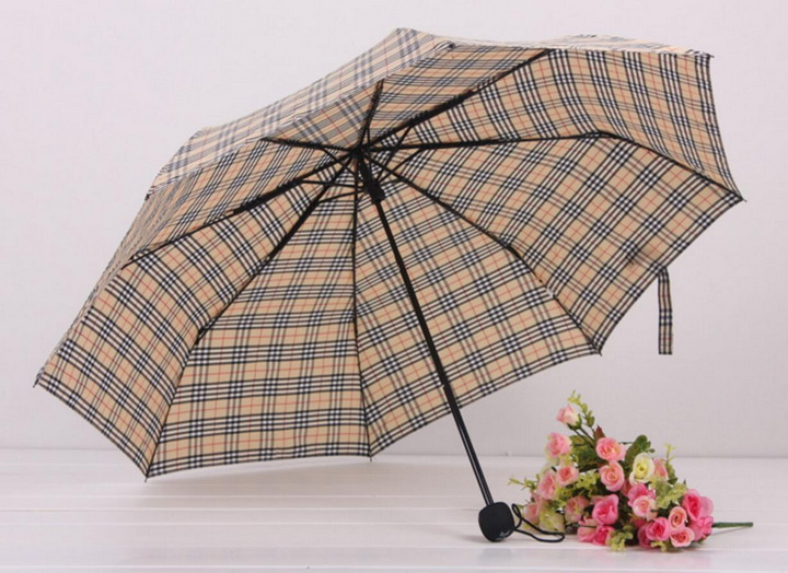 Стальной складной зонт-трость с брендом OEM