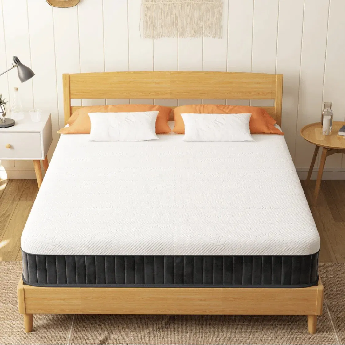 OEM/ODM 12 Inch Comfortable Memory Foam 9 Zoned King Size Pocket Spring Mattress