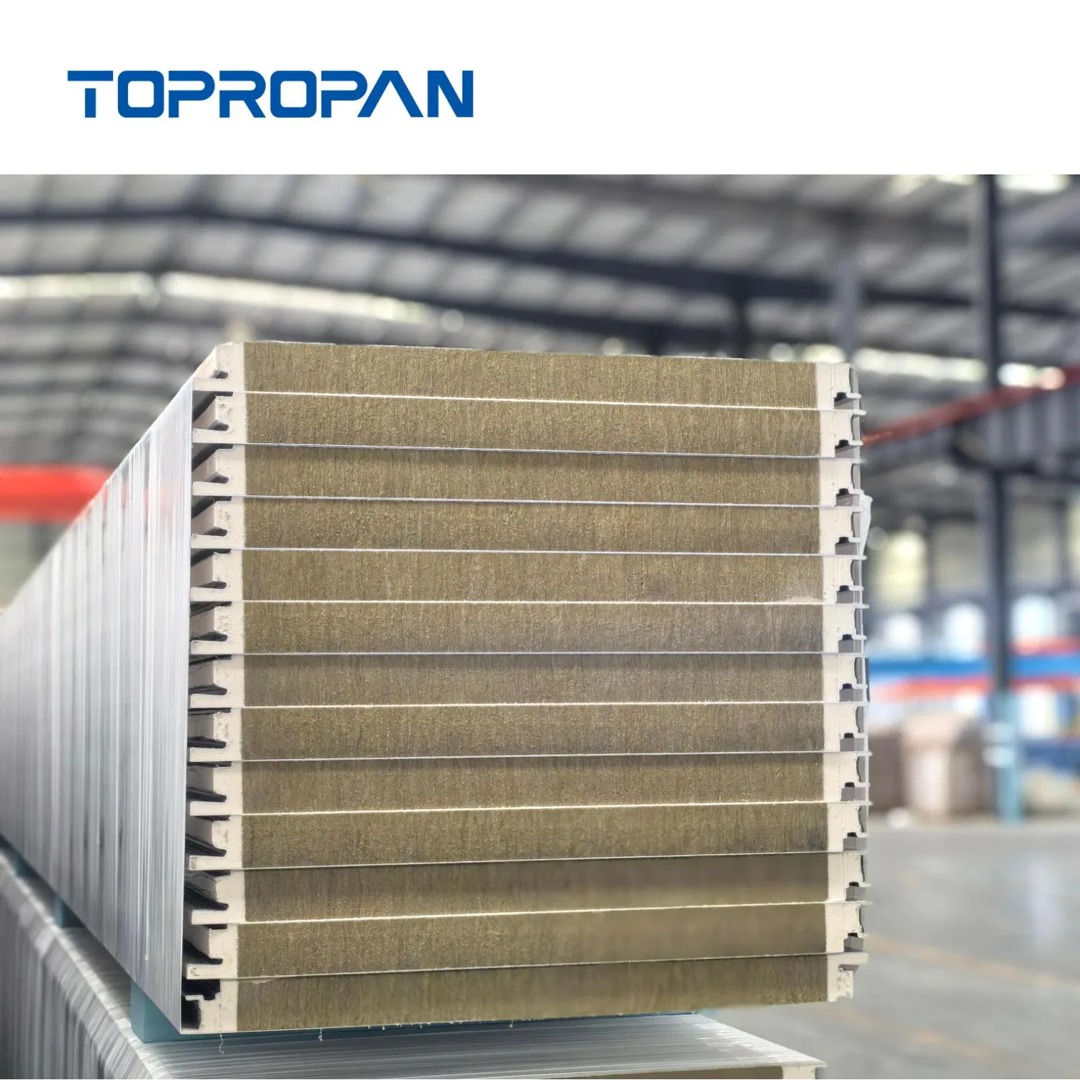 Building Material Factory Price Insulated Wall/Roof Panels Rock Wool/PU/PIR/PUR Sandwich Panel