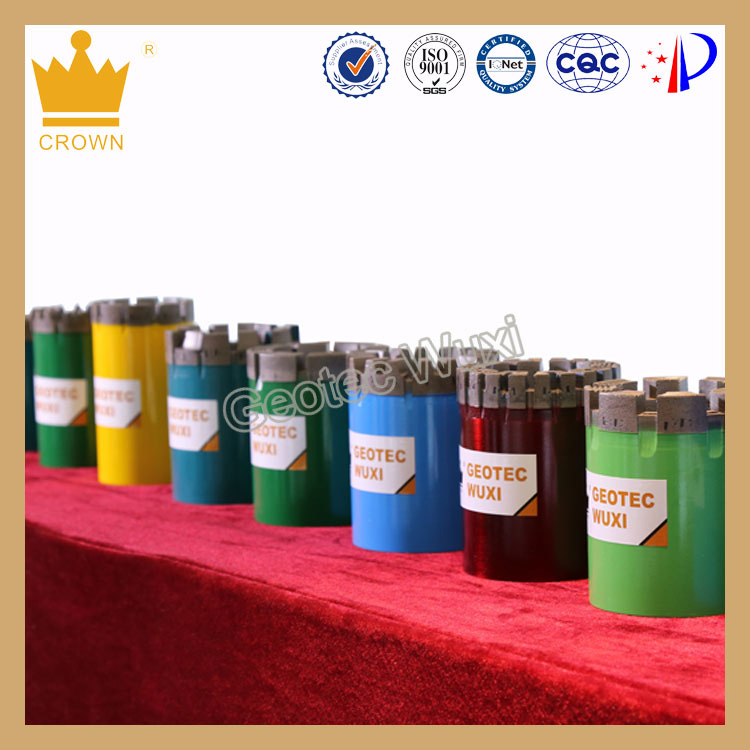 Алмазная коронка для колонкового бурения