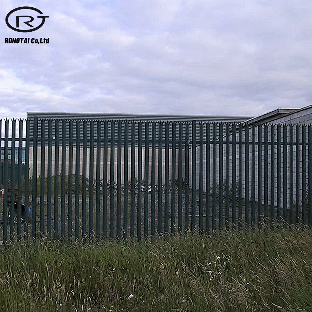 Plastic Steel Fence Steel Picket Fence Spear Tops Fence Outdoor Steel Fence