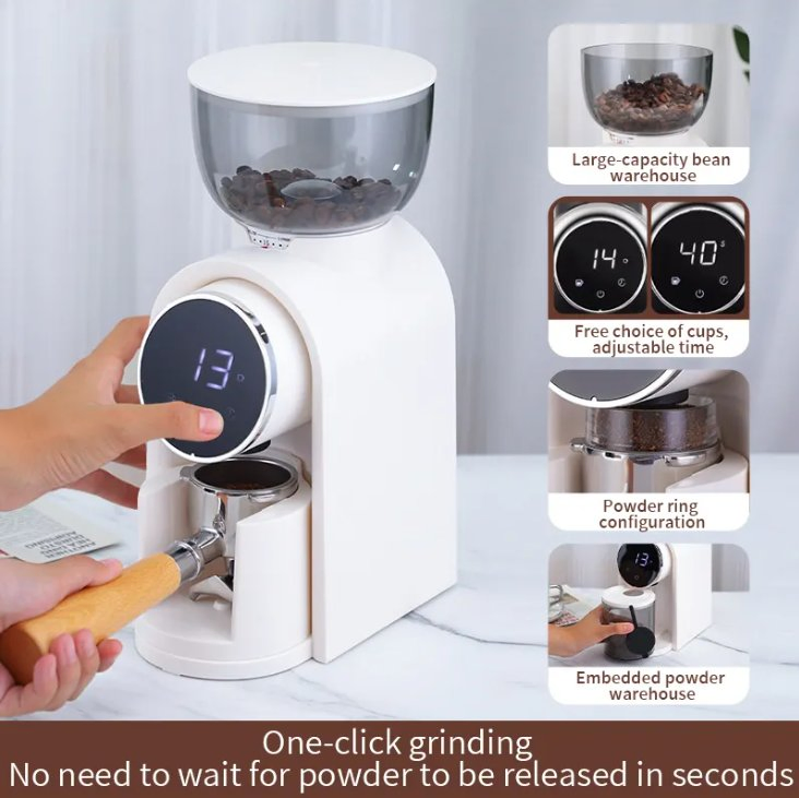 Professional Bean Grinder 220V Commercial Coffee Bean Machine Home Use Commercial Espresso Coffee Grinder