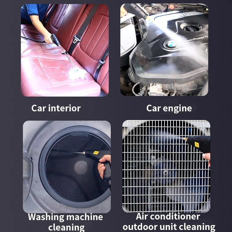 1500W Electric Steam Carpet Cleaning Machine High-Temperature Sterilization Air Conditioning Range Hood Car Steam Cleaner