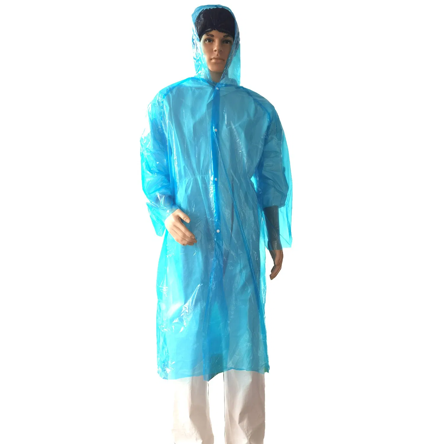 Disposable Waterproof Rainwear Emergency PE Raincoat