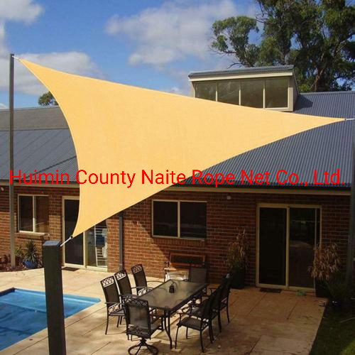 Best Quality Rectangle Triangle Square Waterproof LDPE Coated HDPE Sun Shade Net Canopy Shade Block Waterproof Sun Shade Sail for Greenhouse Carports