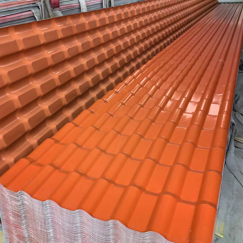 30 Years Warranty Spanish Synthetic Resin Roof Tiles PVC Sheet Plastic UPVC Corrugated Shingles Roofing Material