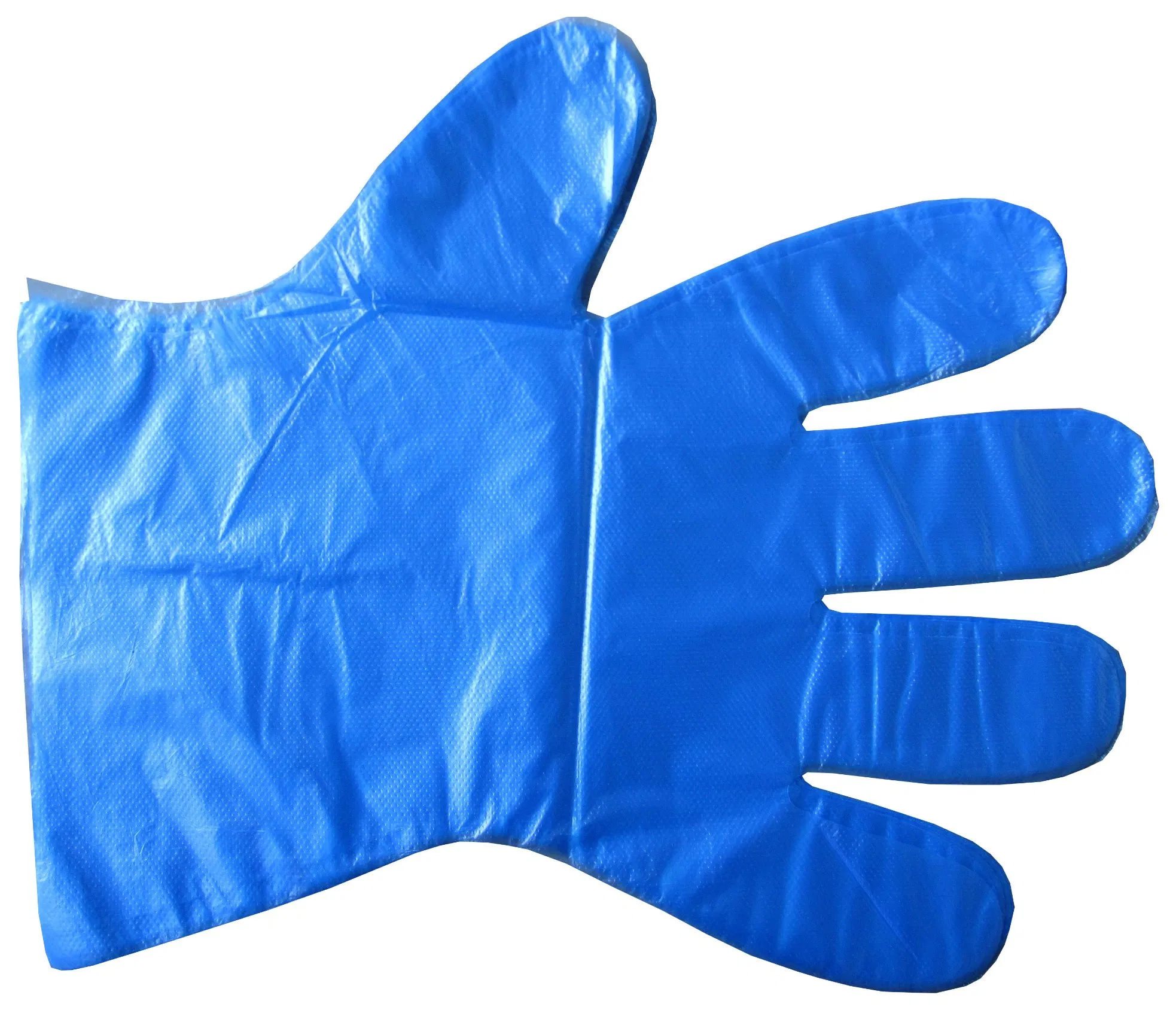 Small Medium Large Blue Disposable Polythene Gloves