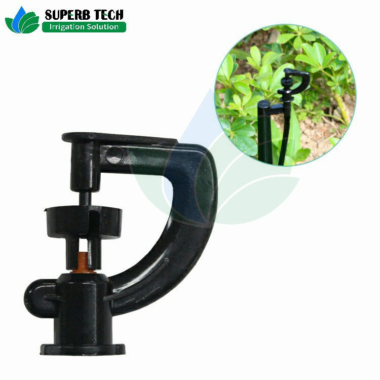 360 Degree Rotating Plastic Micro Sprinkler for Garden Irrigation