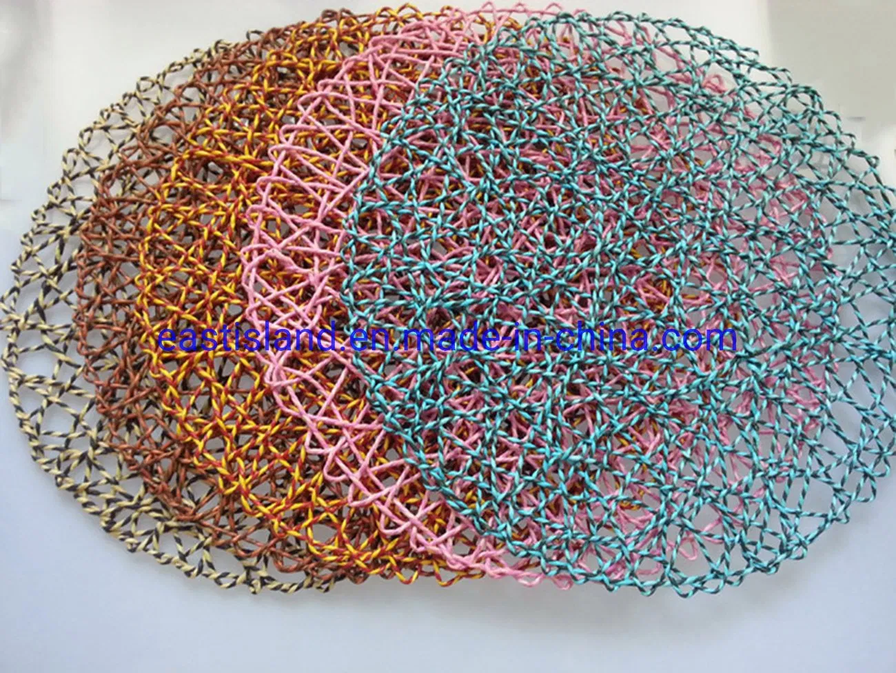 Handmade Round Fsc Paper Rope Straw Placemats