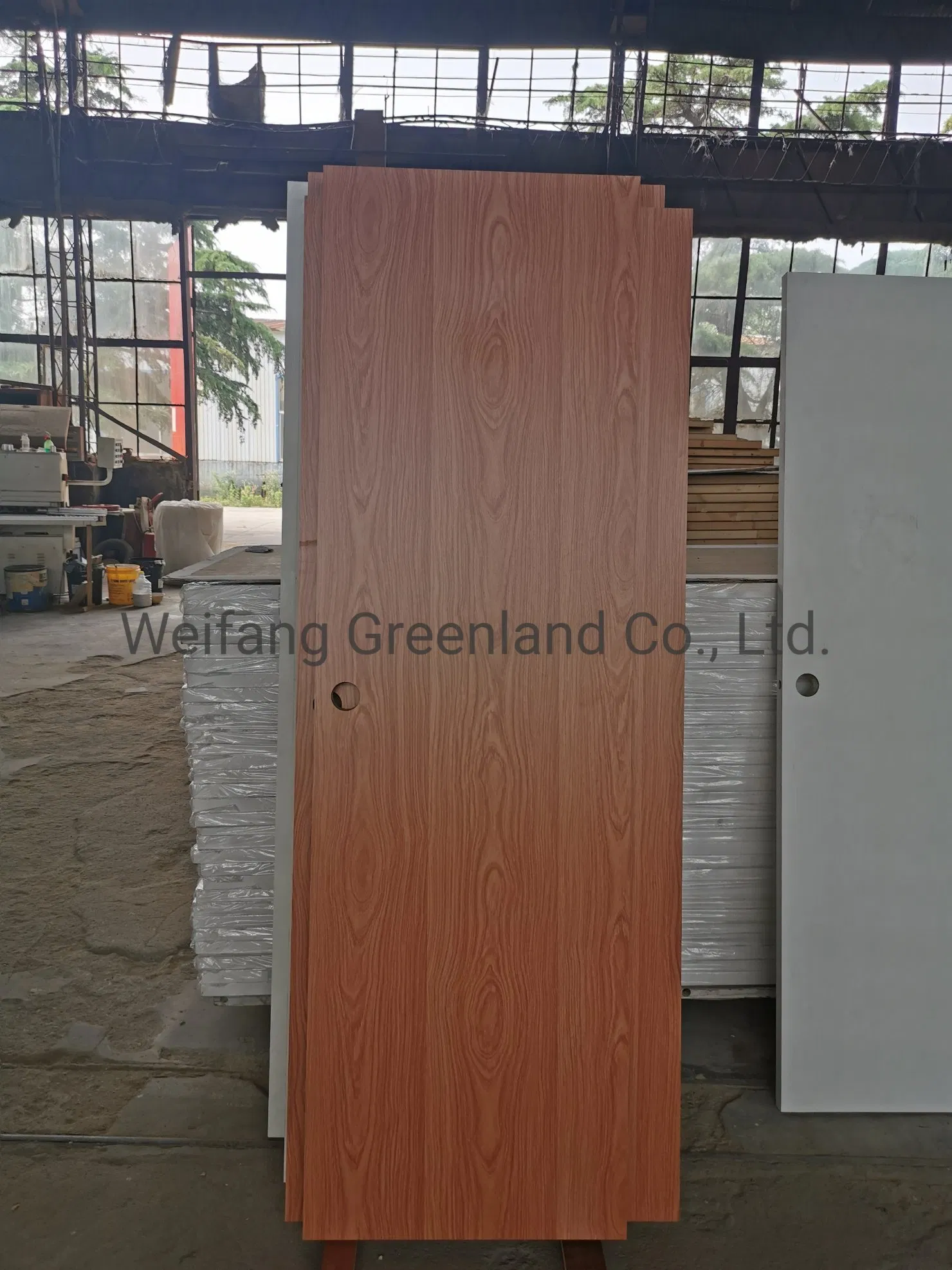 USA Style Flush Inter Wooden Doors with Oak Wood Grain