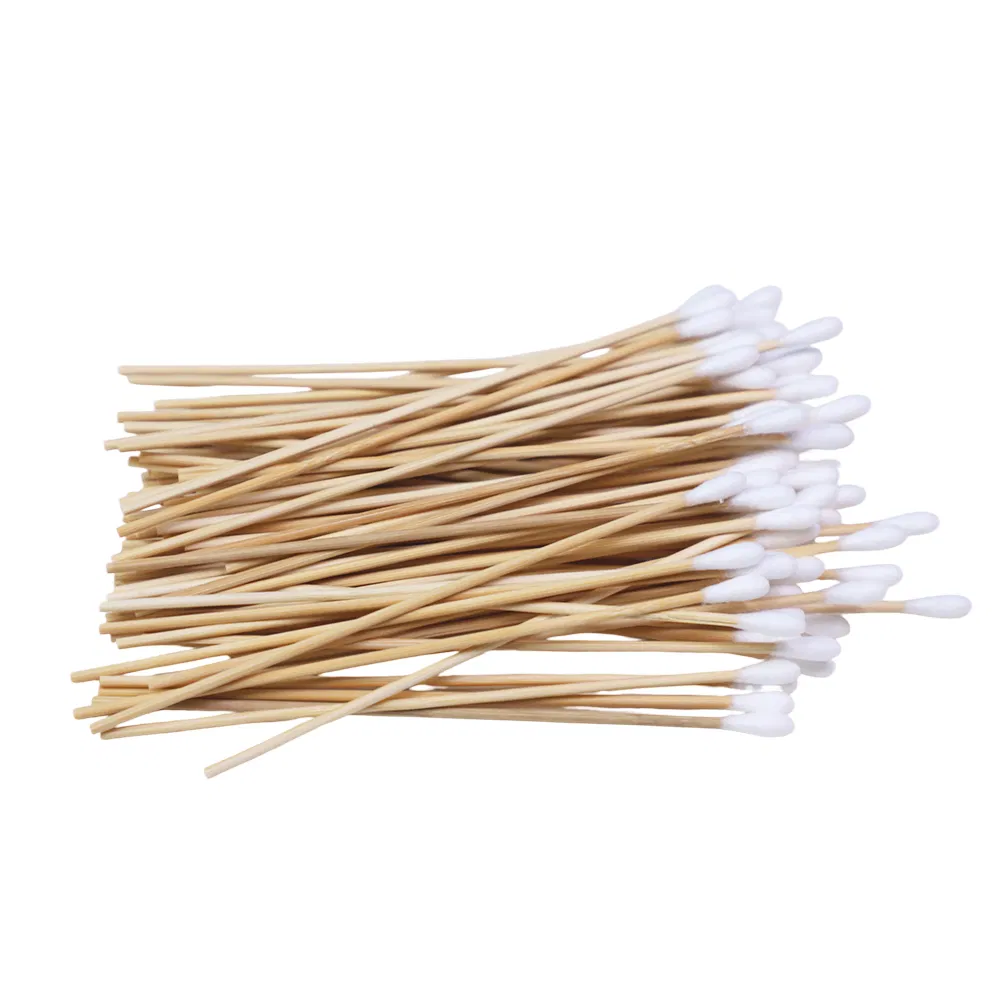 Factory Directly Wholesale Natural Cotton Swabs Eco-Friendly Bamboo Cotton Buds for Daily Used Tools