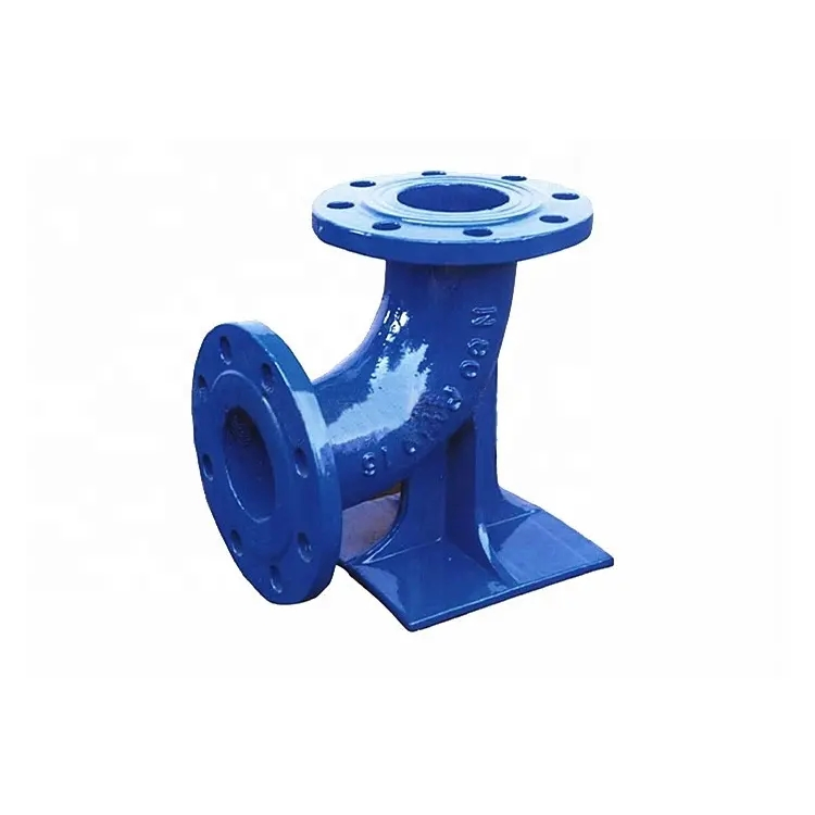 ISO2531 Fbe Coated Ductile Cast Iron Double Flange Duckfoot Bend Elbow