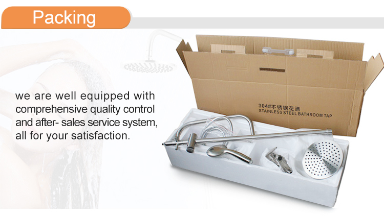 OEM Stainless Steel Accessories Bath Shower Set Brilliant Color