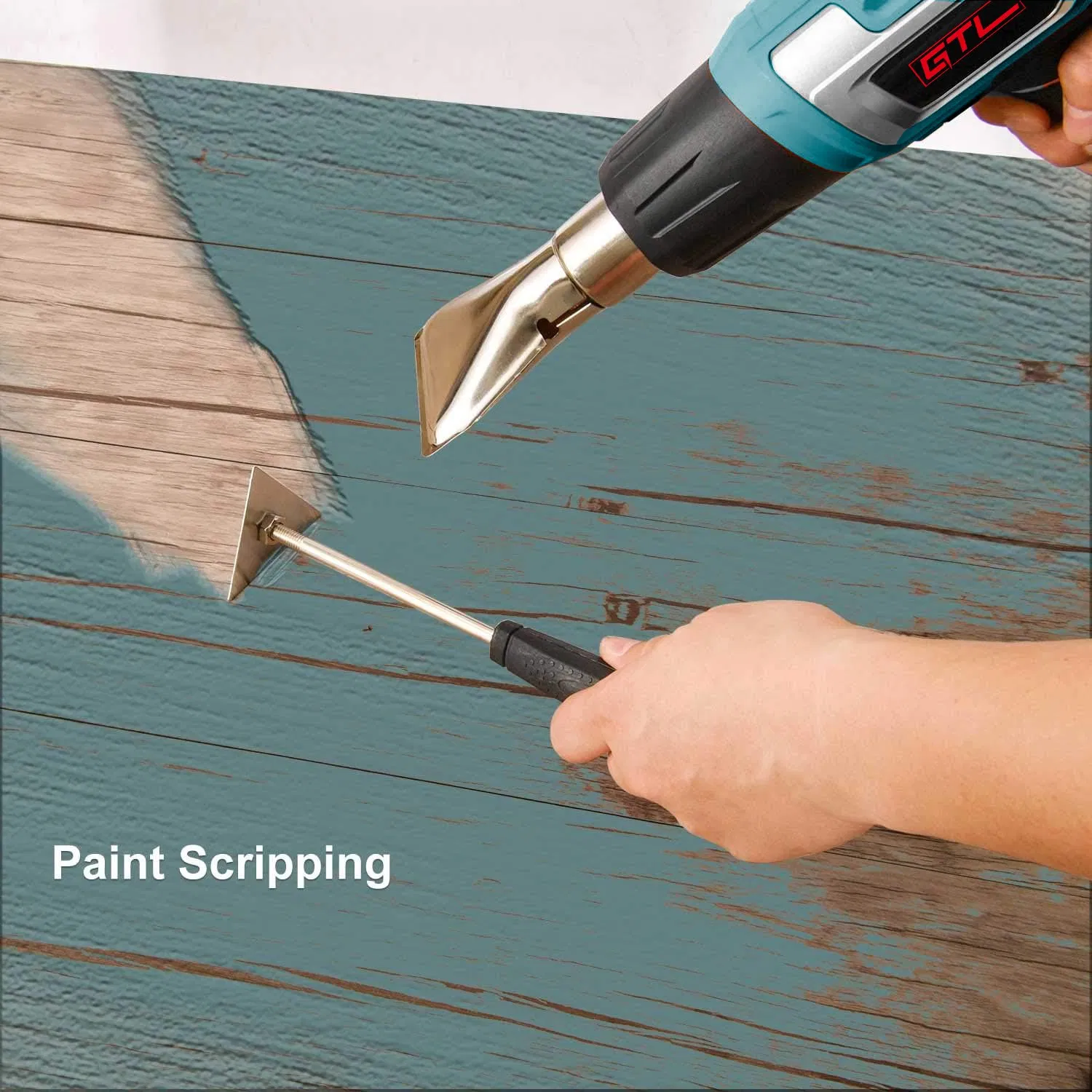 2000W Temperature Adjustable Heat Gun for Stripping Paint, Soldering Pipes, Shrinking PVC