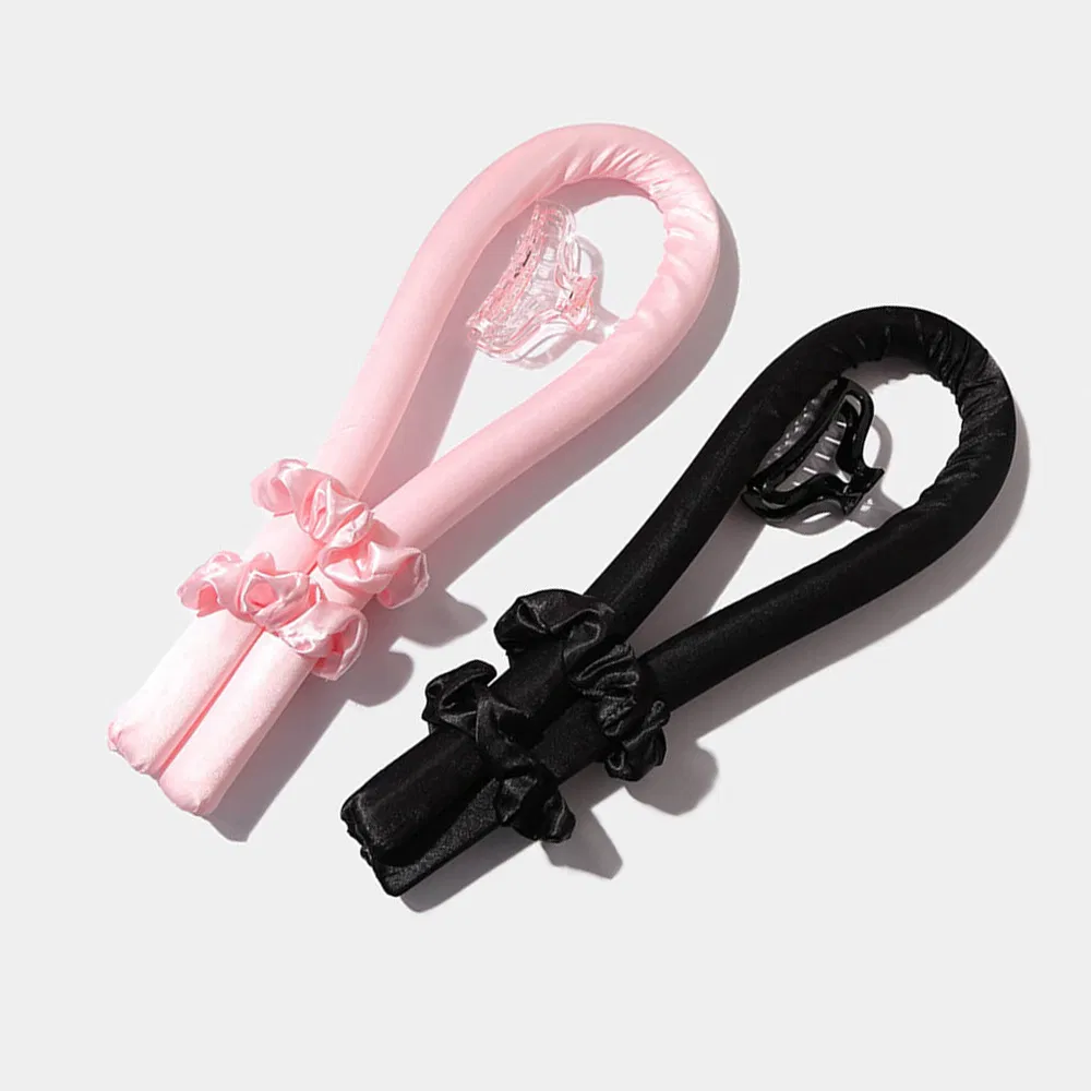 Heatless Curling Rod Headband Portable Soft Magic Hair Ribbon Silk Wave Hair Curler Roller