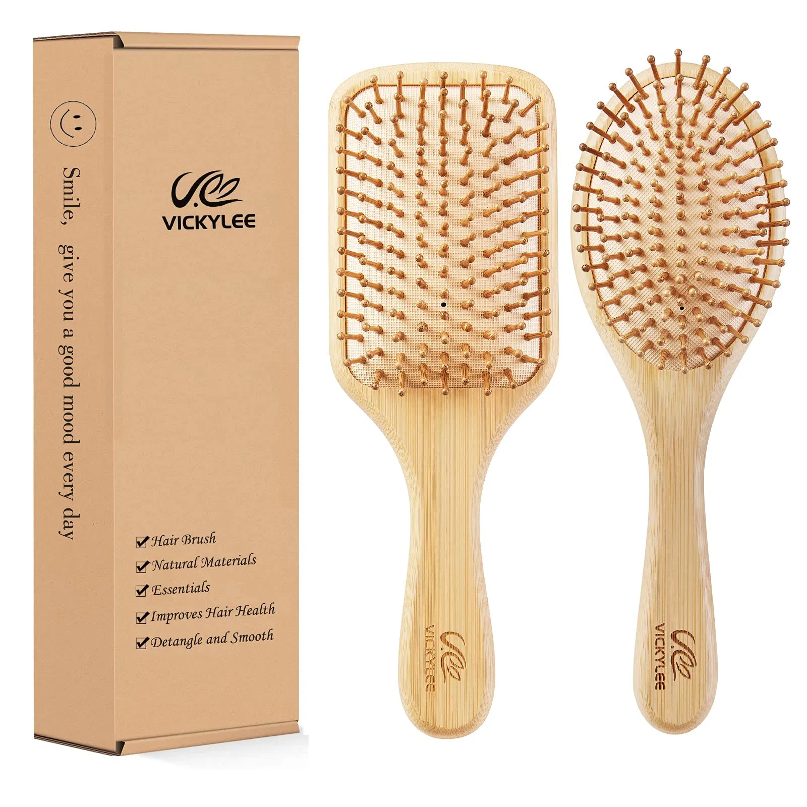 Large Natural Wooden Bamboo Hair Comb