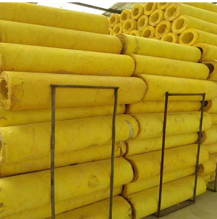 40-200 Kg/M³ Glass Wool Insulation Tube/Sleeves Fiberglass Thermal Pipes for Pipelines, HVAC