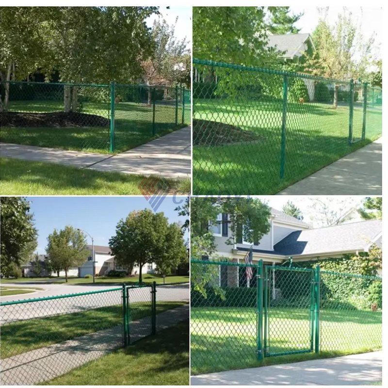 Farm Field Galvanized Steel Wire Fencing Sustainable PVC Coated Chain Link Fence Construction Decoration Fencing Panel for Kenya Jamaica Nigeria Market