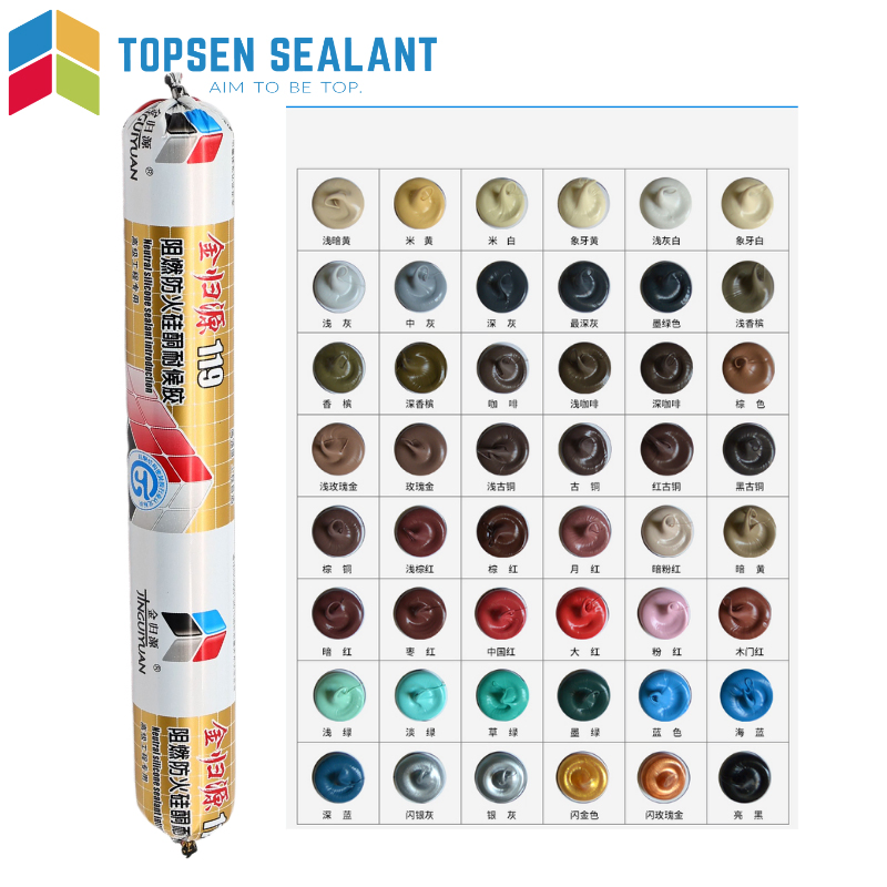 Fv-0 Grade Fire Stop Sealant Fast Drying Fireproof Silicone Sealant