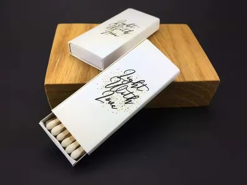 High Quality Custom Logo Matchbox Set with Wooden Safety Matches