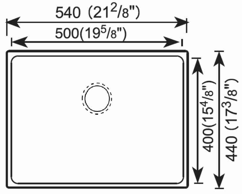 Brushed Gold 304#/201# Stainless Steel One Bowl Kitchen Sink