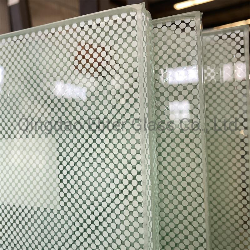 China 3-19mm Toughened Tempered Ceramic Frit Coating Silk Screen Printing Printed Transparent Heat Resistant Painting Glass Decorative Glass