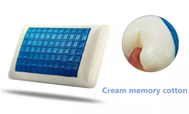Customized Size Bedding Accessories Gel Cool Contour Pillow Memory Foam Rectangular Cushion Cooling Pillows