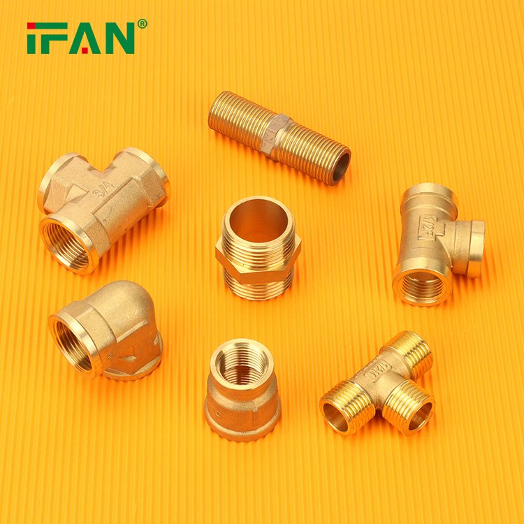Ifan Factory OEM Brass Pipe Fitting 1/2"-2" Brass Plumbing Fittings Bush Brass Tube Fitting