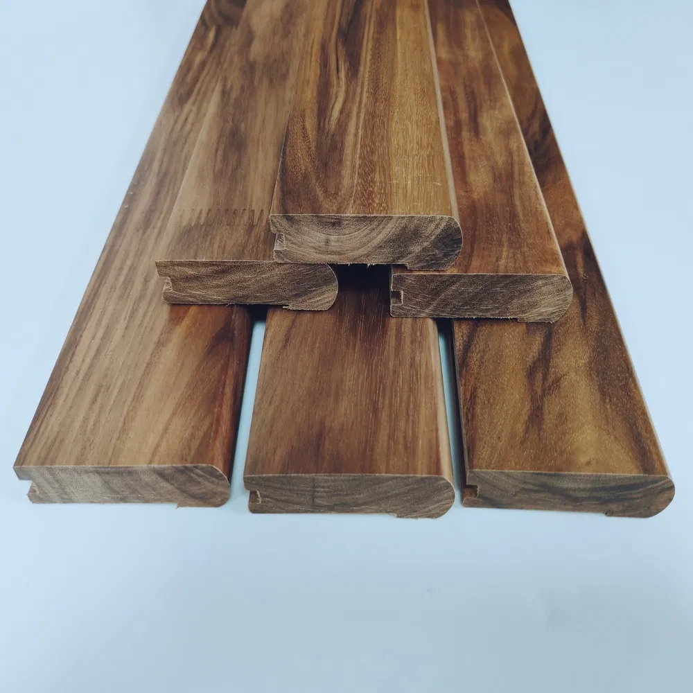 High Quality Durable Acacia Stair Nose Stair Endcap for Wood Staircase