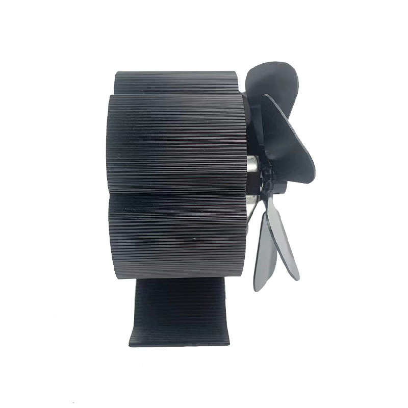 Chimney Duct Wall Mounted Thermal Power Stove Fan, 10 Blade Double Head Fireplace Fan