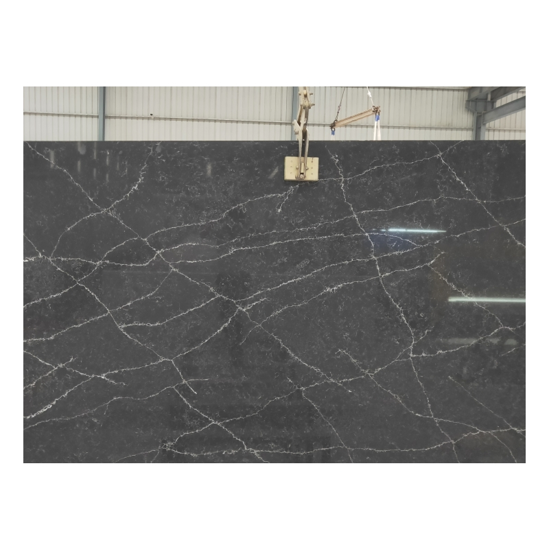 Chinese Supplier Low MOQ Artificial White Quartz Solid Surface for Countertops Vanity Tops