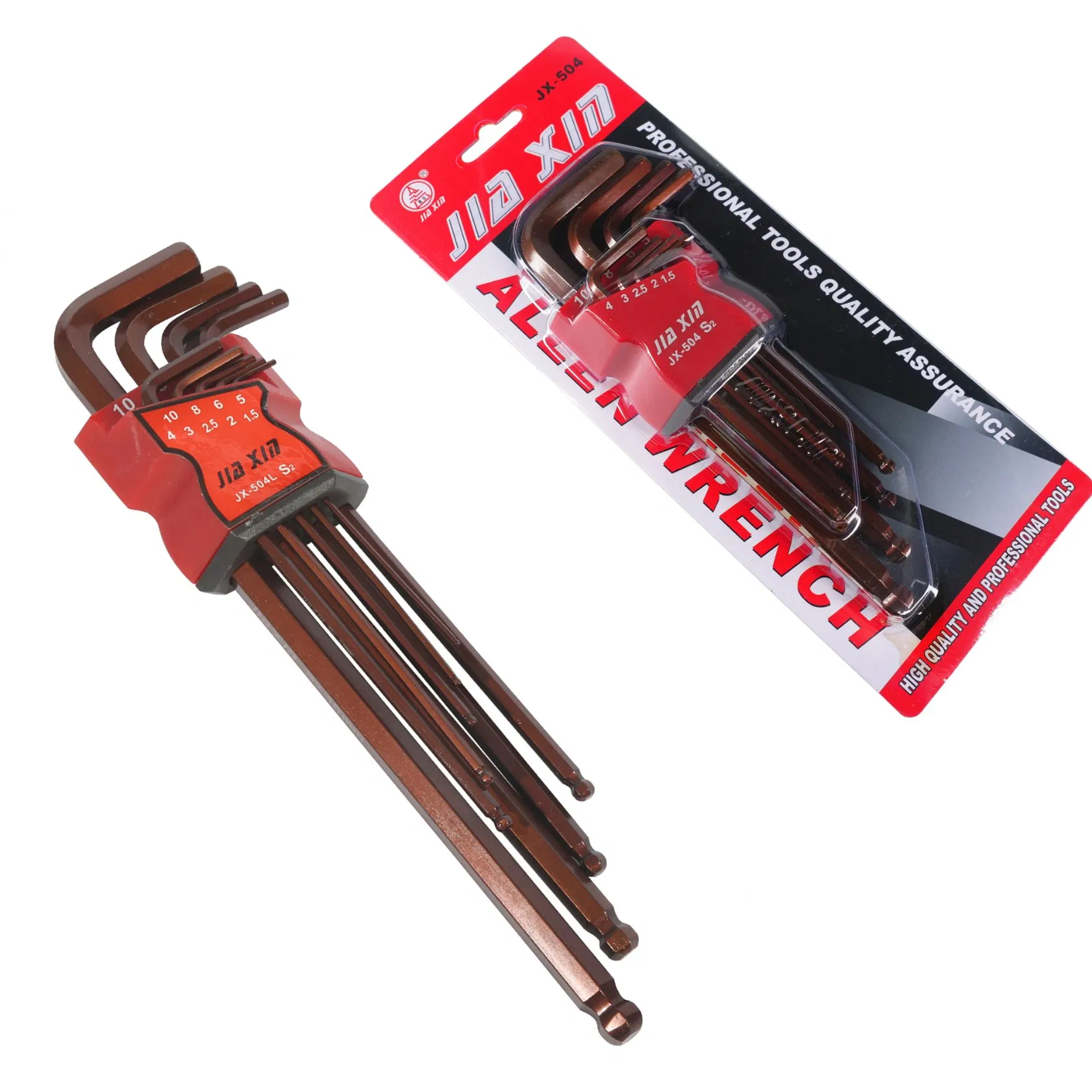 9PCS Long Arm Ball Point End Hex Key Spanner Wrench Set