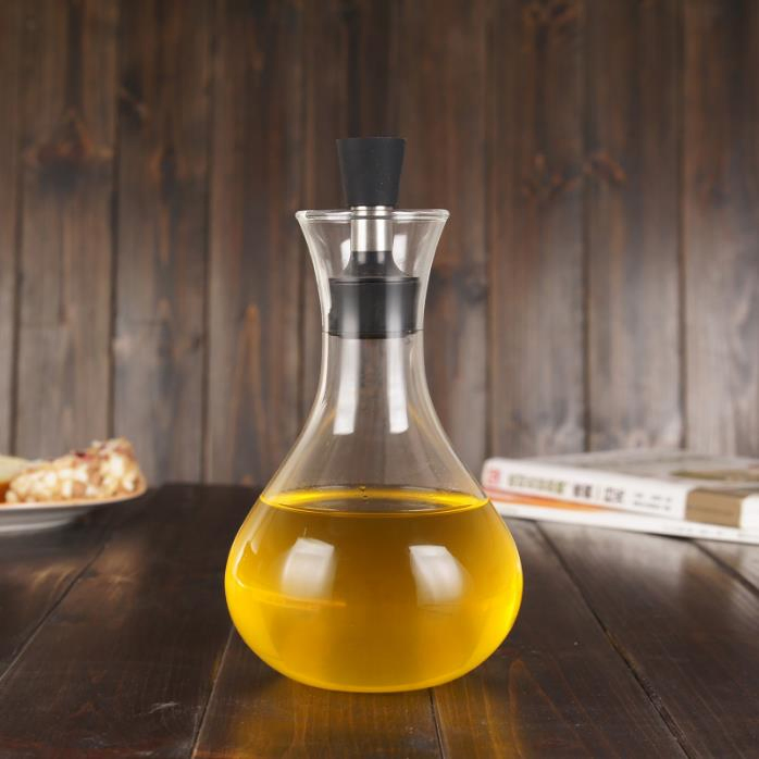Wholesale High Borosilicate Glass Oil Pot&Dispenser, Kitchen Cooking Olive Oil Dispenser with Glass Bottle