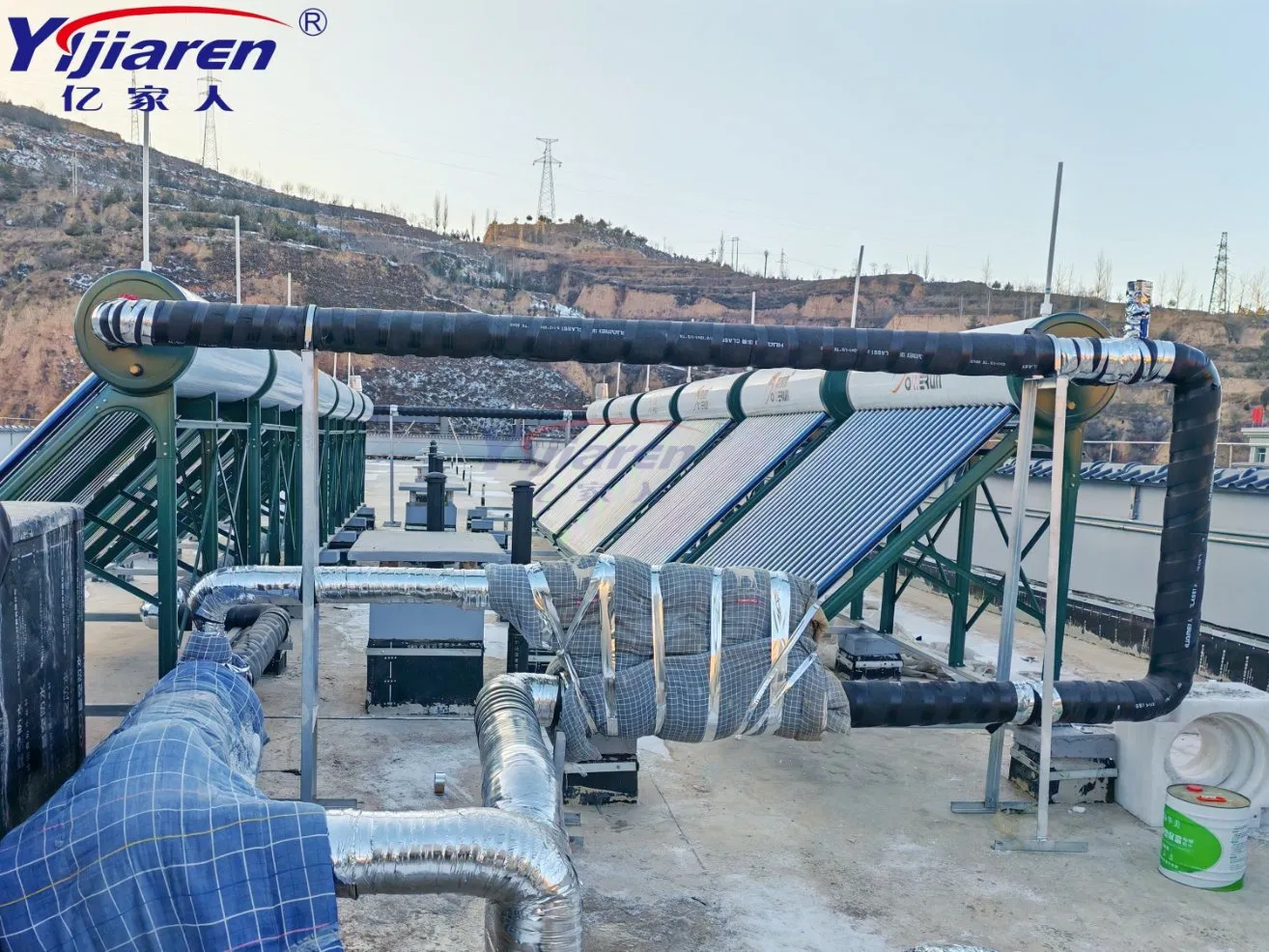 Интегрированный вакуумный солнечный водонагреватель с трубками Krd Titanium