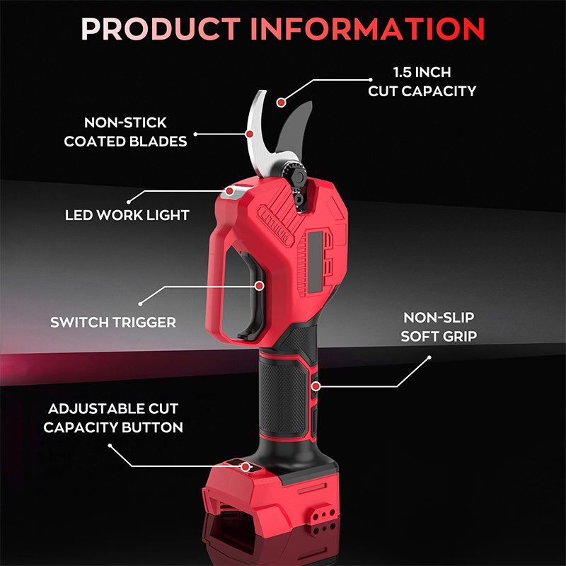 Аккумуляторные электрические секаторы для веток 38 мм