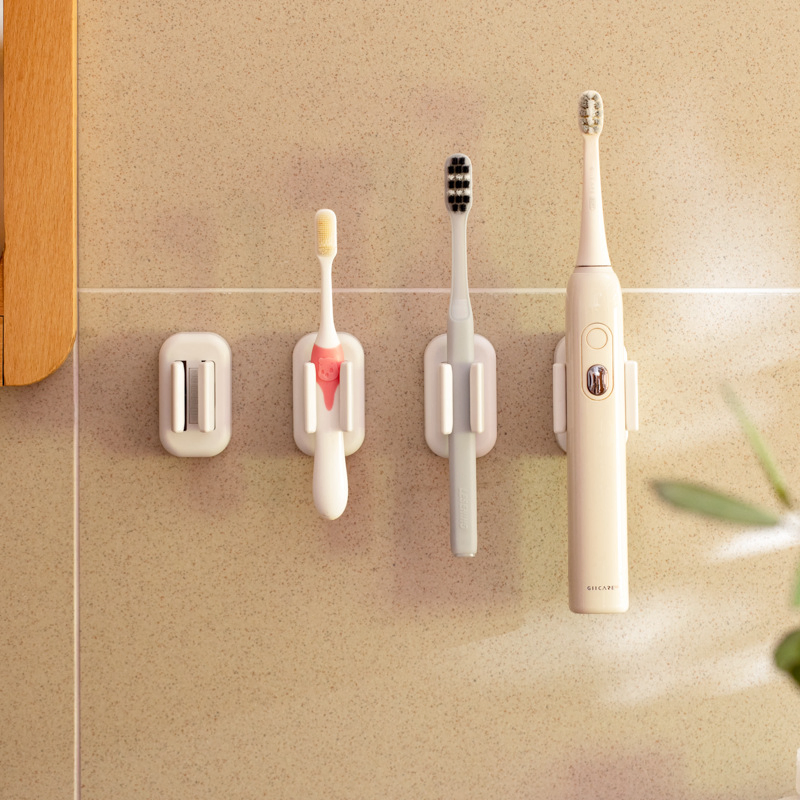 Electric Toothbrush Holder, No-Drill Wall-Mounted Toothbrush Cup Toothpaste