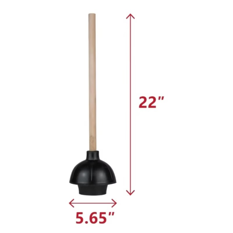 Promotional Great Quality Double Thrust Force Rubber Cup Heavy Duty Toilet Plunger