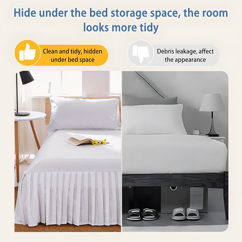 Lightweight Ruffled Classic Style Soft and Stylish 100% Microfiber with Elastic Drop, Queen, Dark Grey, Solid Color Bed Skirt