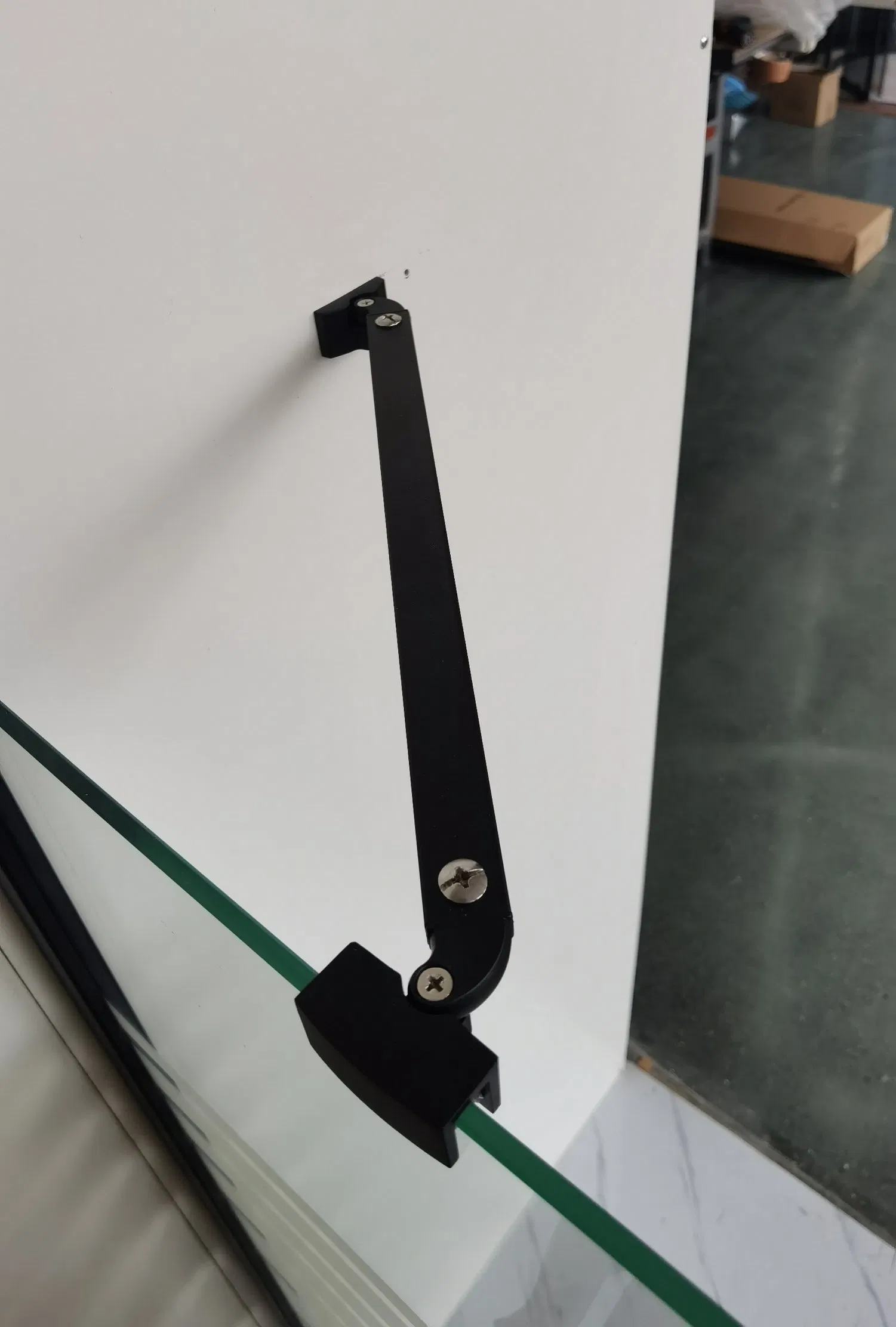 40cm Stainless Steel Frameless Shower Enclosure Fixed Panel Wall-to-Glass Support Bar