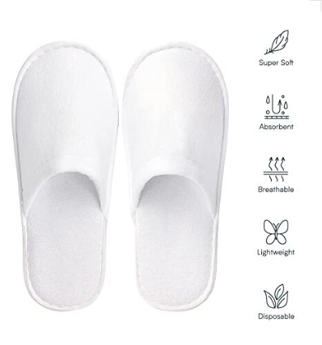 Disposable Nonwoven Coral Fleece Indoor Hotel Amenity Slipper EVA Slippers