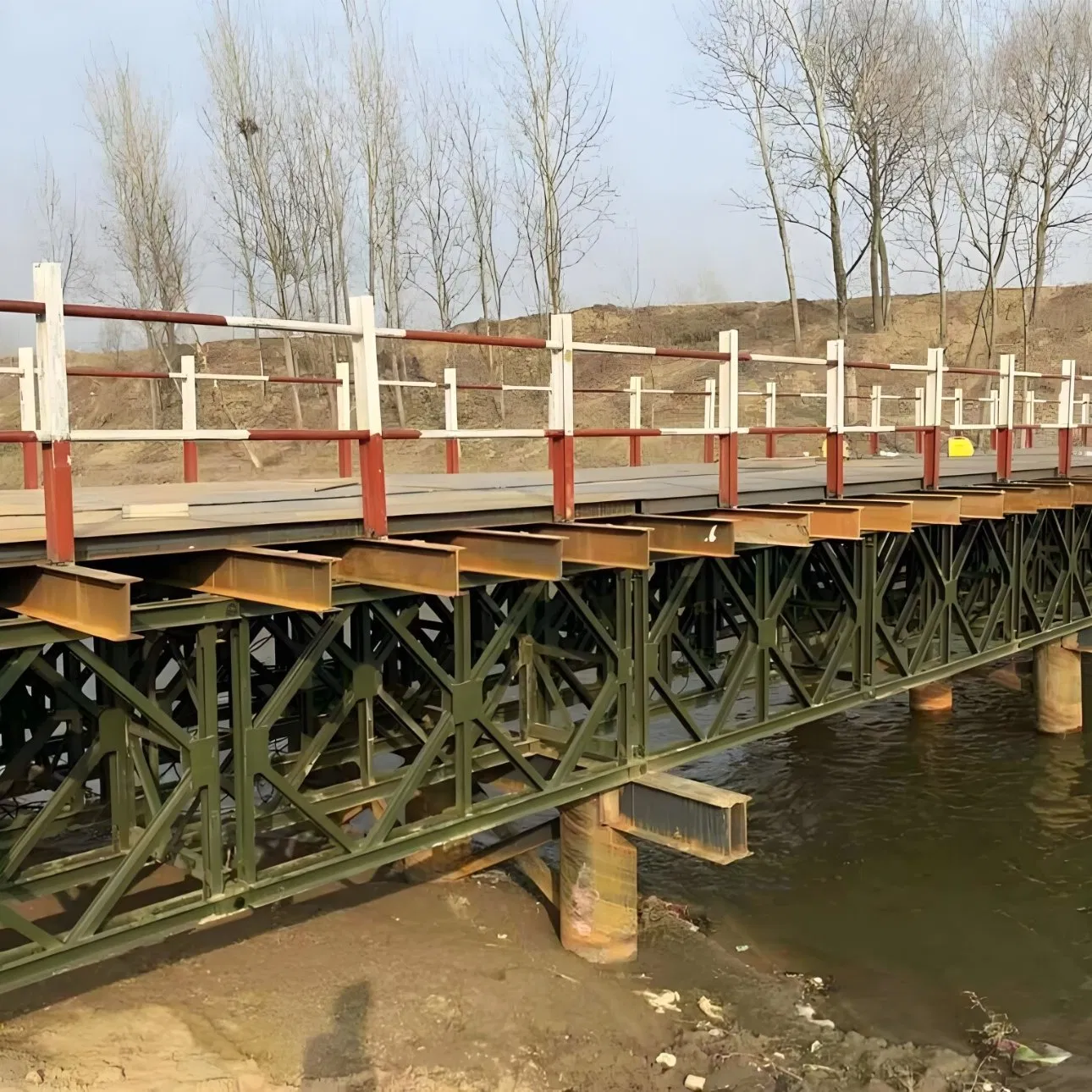 ASTM/GB Standard Steel Bailey Bridge Customizable Span 5-50m Heavy-Duty for Temporary/Permanent Crossing