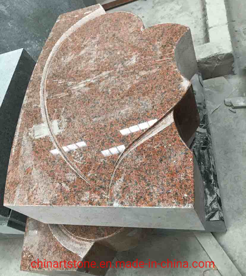 Wholesale Black, Pink, Red Granite Simple Tombstone for USA and Europe Market