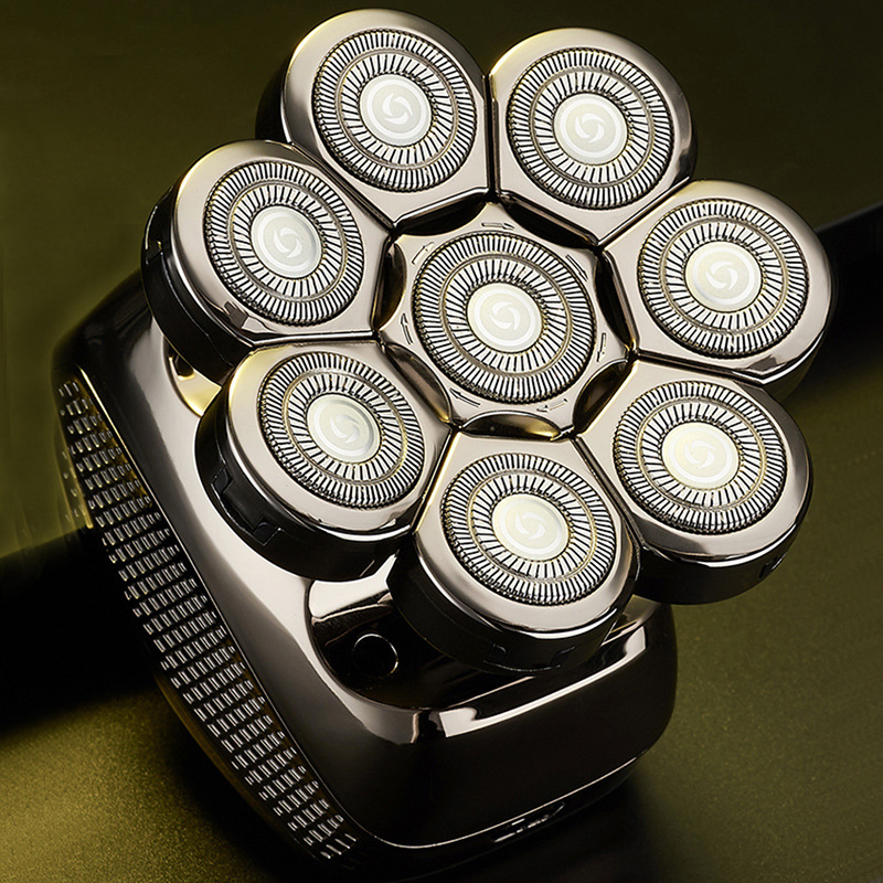 Germany York Seiko Eight Blade Head Bald Head Artifact Shaving Head Hair Clipper Shaver Electric Shaver Factory Direct Sales