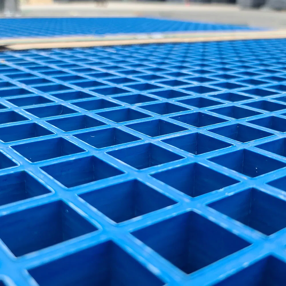 Tianfu Lightweight Aesthetic Eco Friendly Fiberglass Products Industrial Grade Material FRP Grate Molded Grating