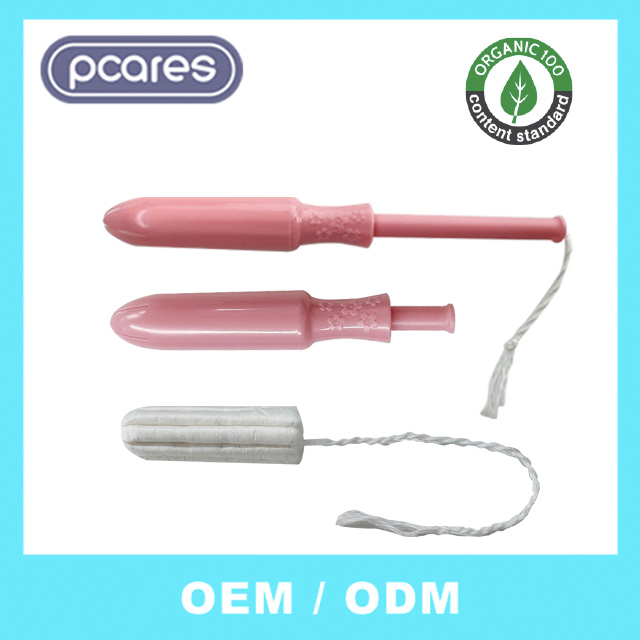 Super Manufacturers OEM 100% Organic Cotton Tampons with Applicator High Absorbenecy Quality Viscose