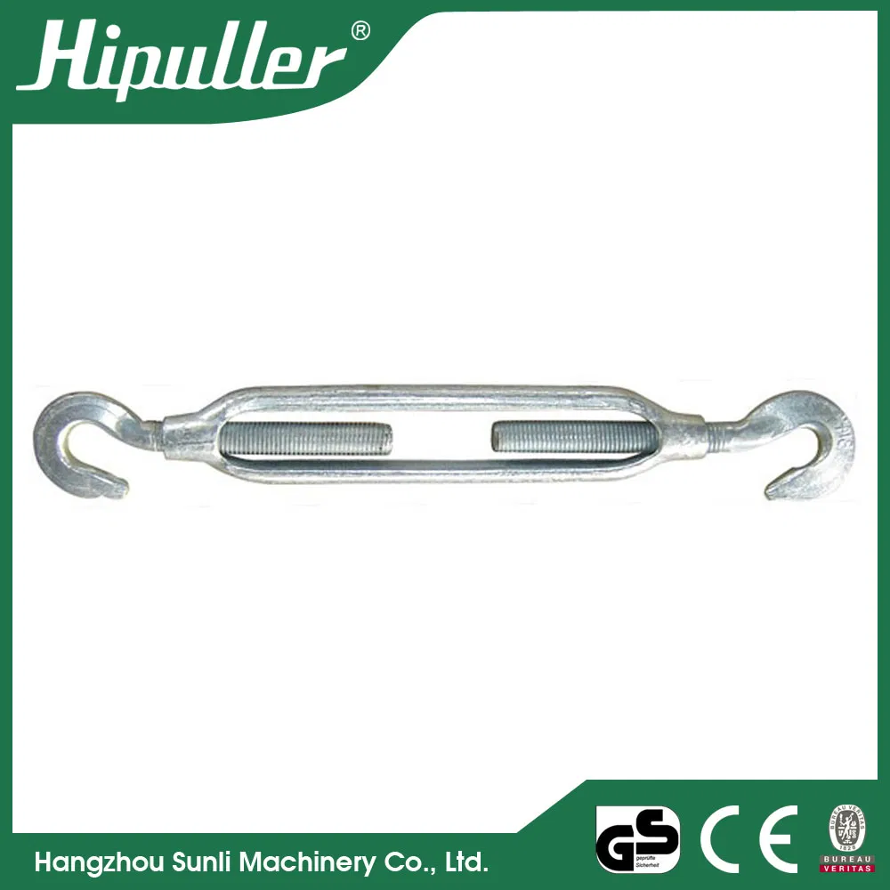 Open Die Forged Electro Galvanized JIS Frame Turnbuckle with Hook Rigging