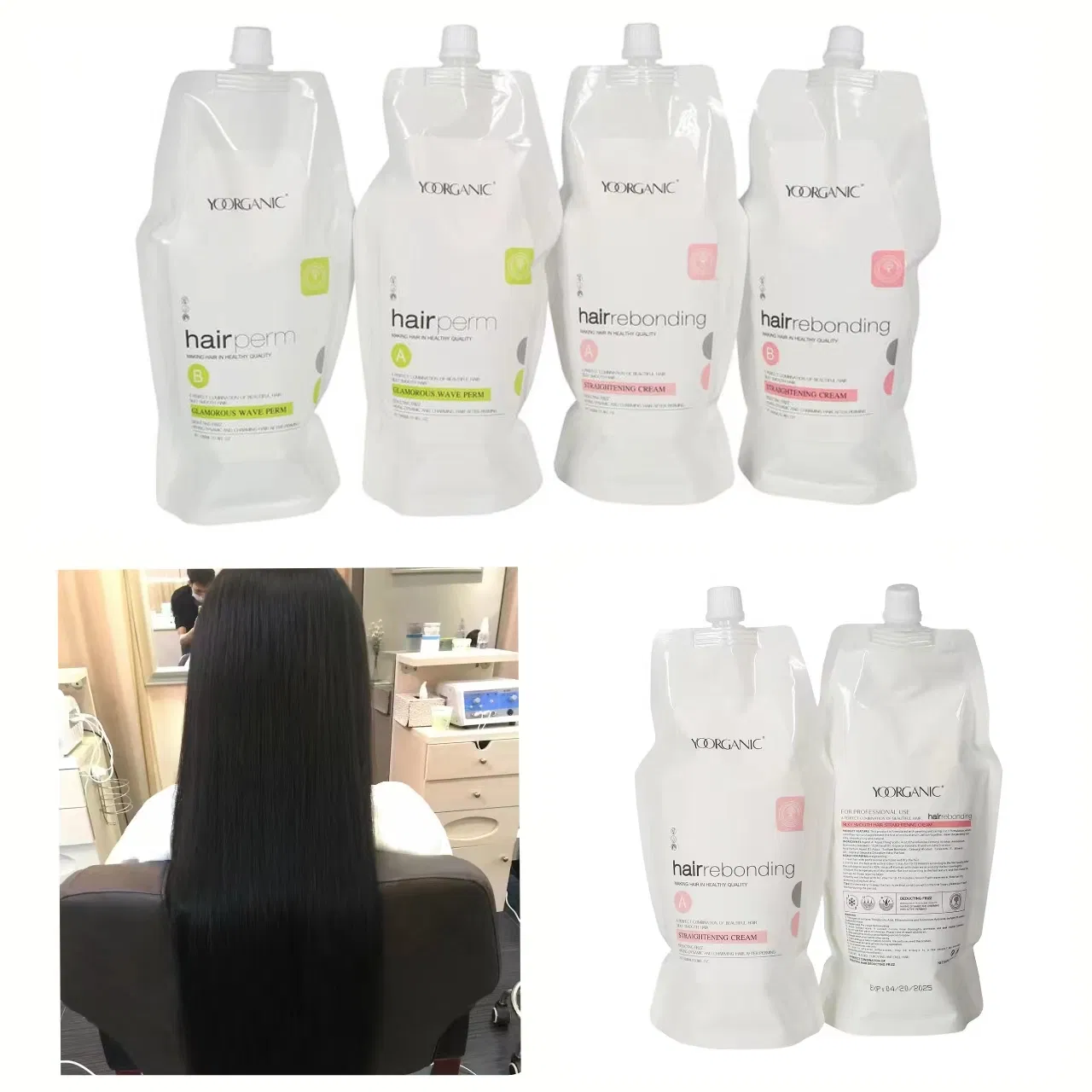 Professional Keratin Treatment Collagen Top Quality Smoothing Hair Rebonding Straightening Lotion Perm