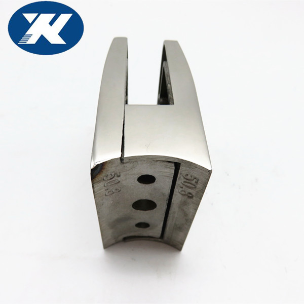 Polished Stainless Steel 316 Square Shape Security Plate Glass Clamp