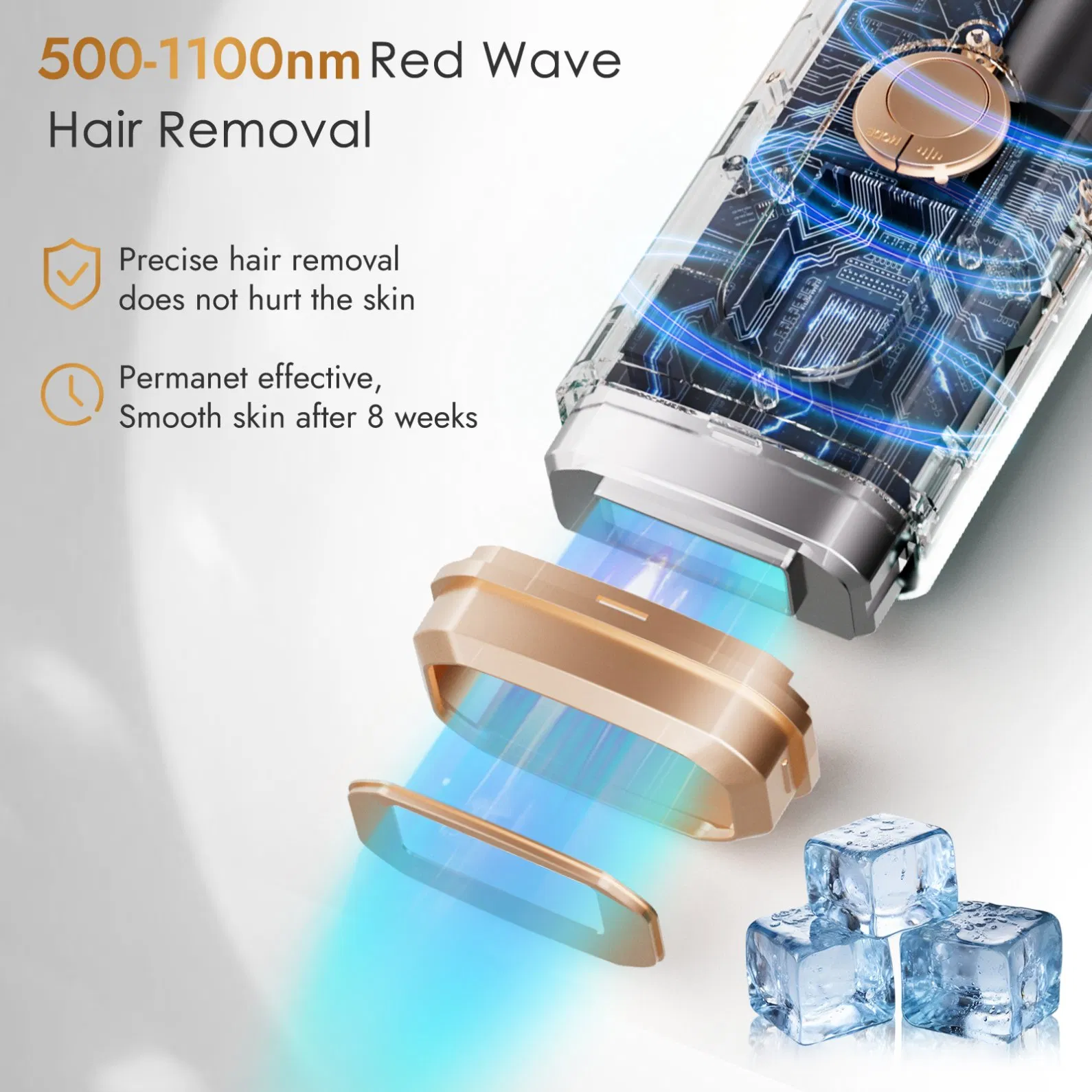 Mini Portable Electric Epilator IPL Laser Hair Removal Epilator Permanent Full Body Effect Beauty Hair Removal Device